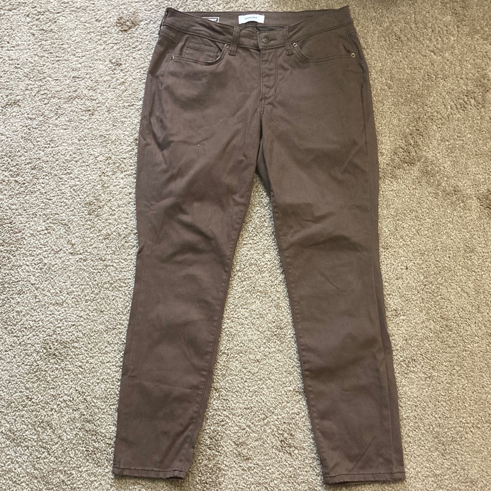Sonoma Skinny Pants Brown